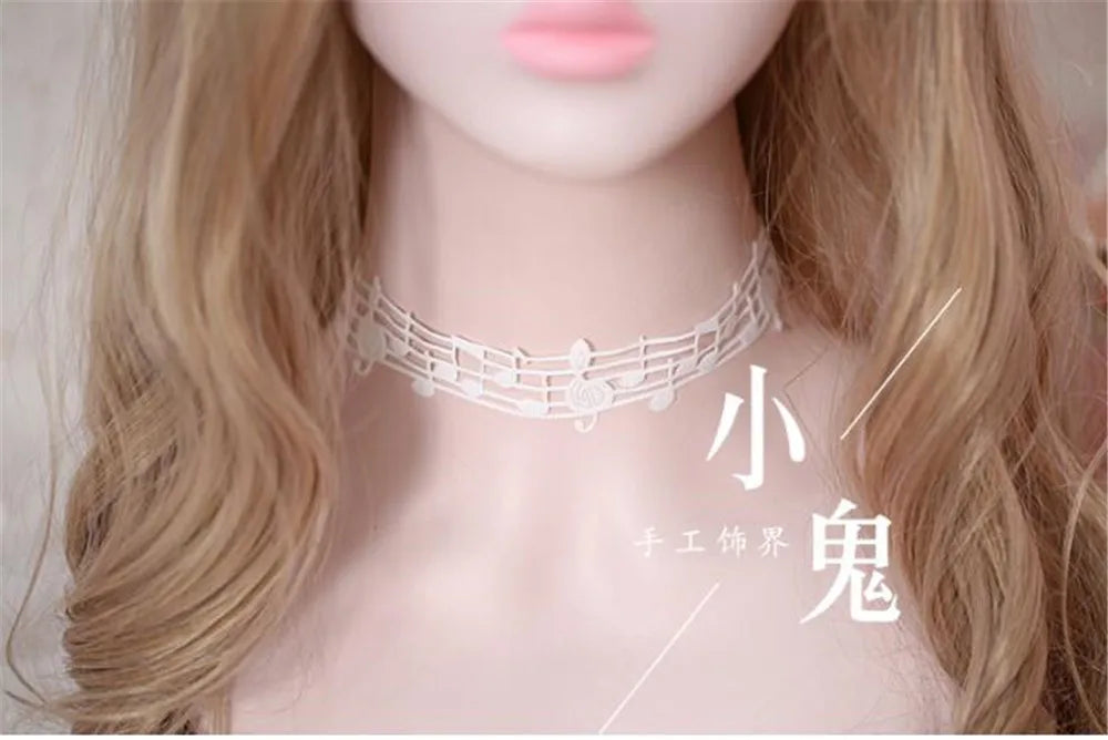 Music Note Choker Necklace