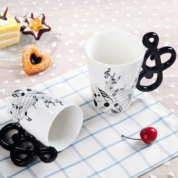 Blue Saxophone Music Ceramic Mug