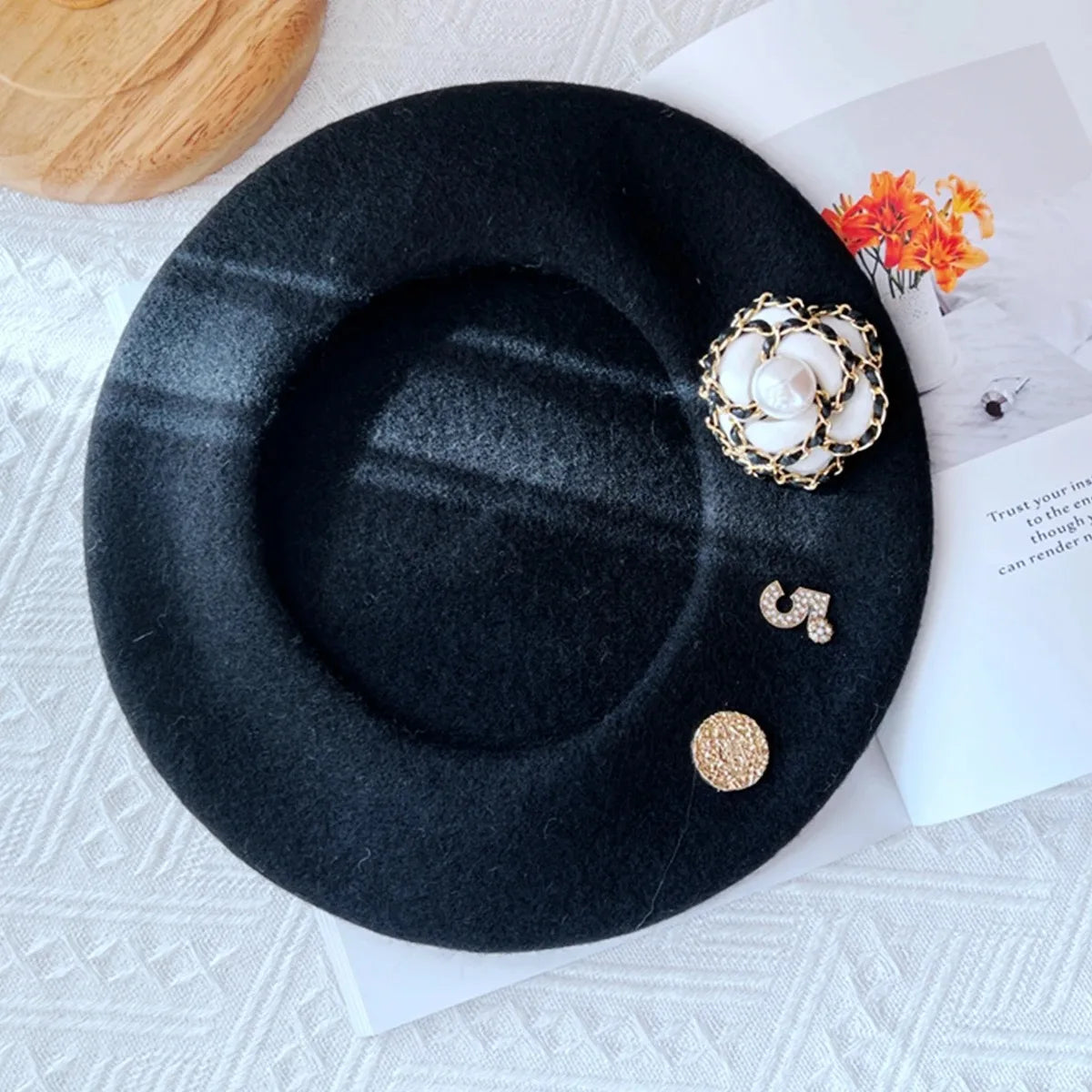 Classic Everyday Wool Beret Hat